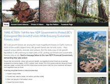 Tablet Screenshot of bcforestmovement.com